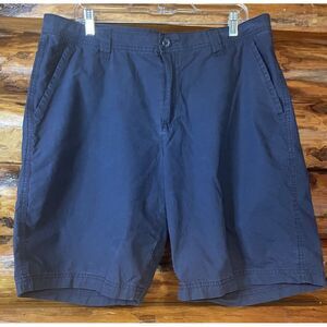 Columbia Hiking Lightweight Navy Blue Chino Shorts Size 36W‎ 10L